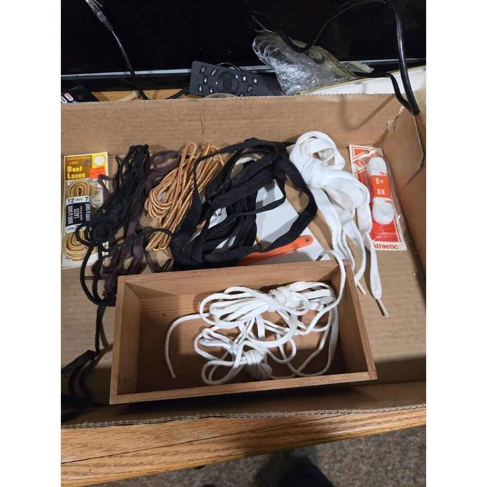 Lot of Vintage Shoe Laces Boot Laces Leather Boot Laces,  Athletic